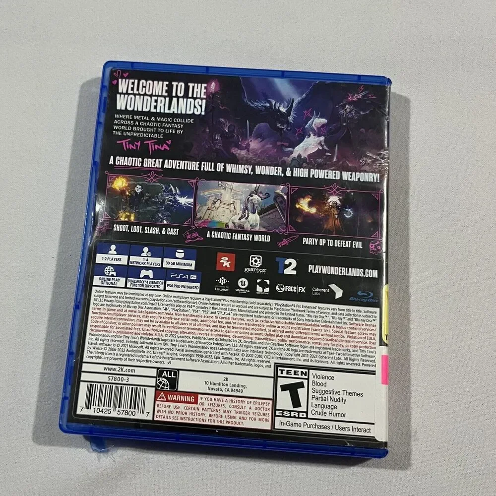Tiny Tina's Wonderlands (Sony PlayStation 4, PS4, 2022) Gearbox Used